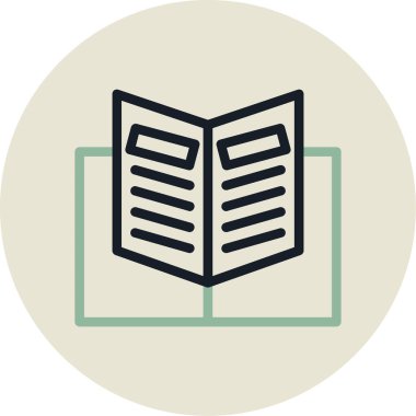 kitap simgesi vektör illüstrasyonu