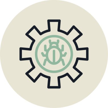 dişli simgesi vektör illüstrasyonu