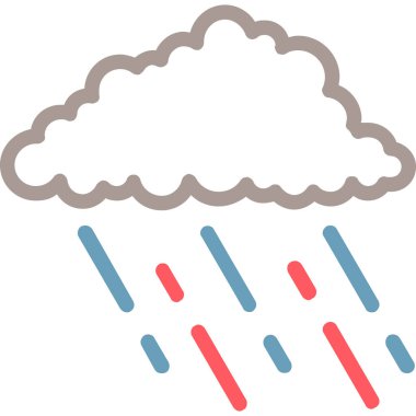 Bulut. Web simgesi basit illüstrasyon