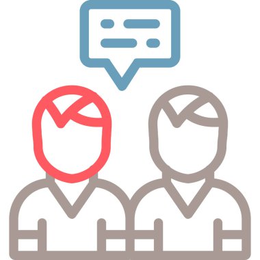 Konuş. Web simgesi basit illüstrasyon