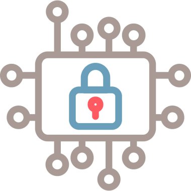 kilit simgesi, vektör illüstrasyonu