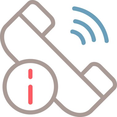 Telefon simgesinin vektör illüstrasyonu