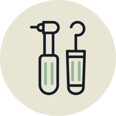 test tüpleri kutsal kişilerin resmi, vektör çizim