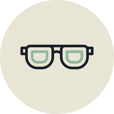 Modern b 'nin vektör illüstrasyonunda gözlük simgesi yok