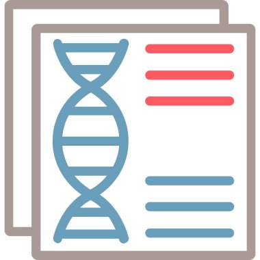dna. Web simgesi basit illüstrasyon