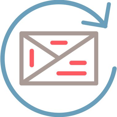 İleti simge vektör işareti ve beyaz arka plan üzerinde izole sembolü,