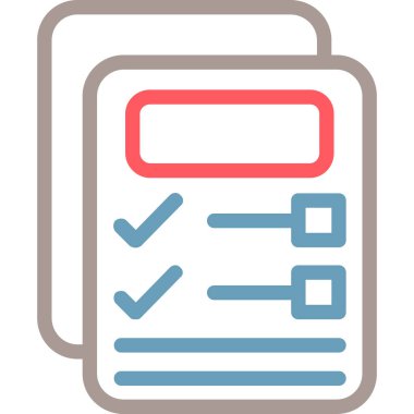 kontrol listesi simgesi, vektör illüstrasyonu