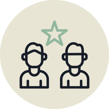 yıldız simgesi vektör illüstrasyonu