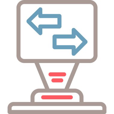 ok simgesi vektör illüstrasyonu