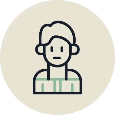 Vektör Adam Simgesi illüstrasyonu