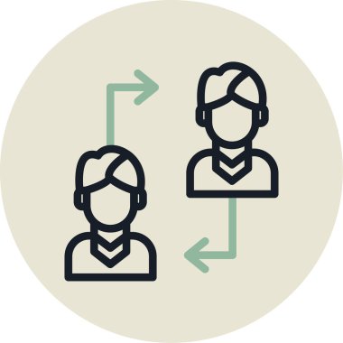 iş simgesi vektör illüstrasyonu