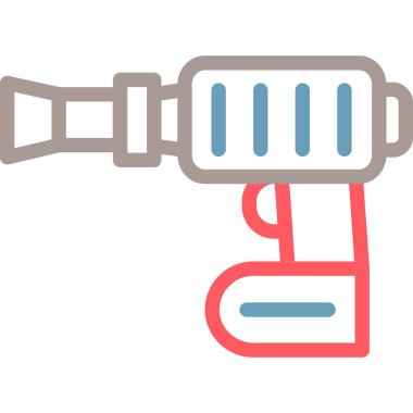 Elektrikli matkap ikonu. Web için matkap vektör simgelerinin basit çizimi