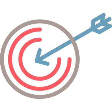 Dart Çizgisi Çoklu Renk, Vektör İllüstrasyonu