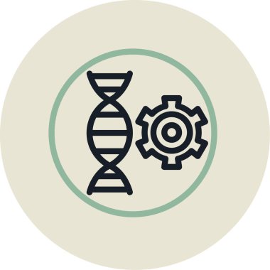 DNA simgesi vektör illüstrasyonu