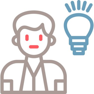 iş fikri yaratıcı simgesi - özet biçimi