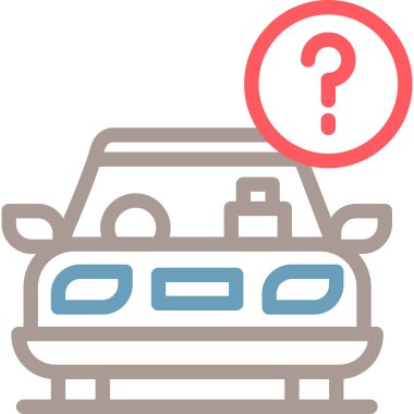 araba simgesi, vektör illüstrasyonu