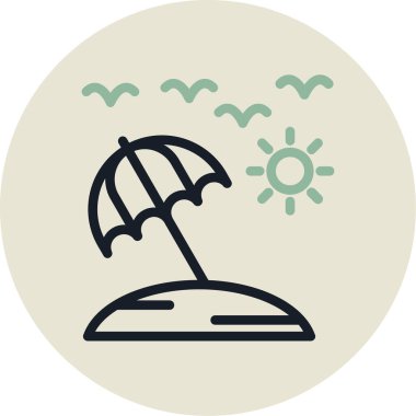 Yaz şemsiyesi. Basit tasarım