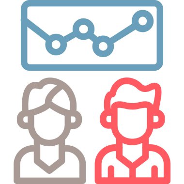 Modern b 'nin vektör illüstrasyonu insanların ikonundan yoksun