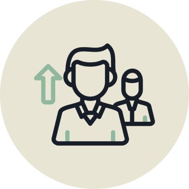 Bir iş simgesinin vektör illüstrasyonu