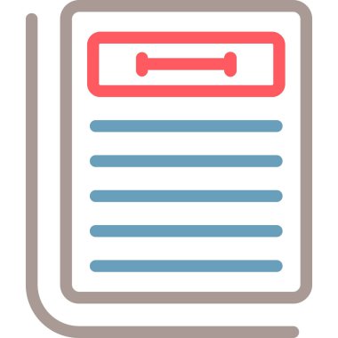 Belge. Web simgesi basit illüstrasyon