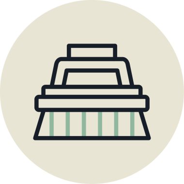 Bina. Web simgesi basit illüstrasyon