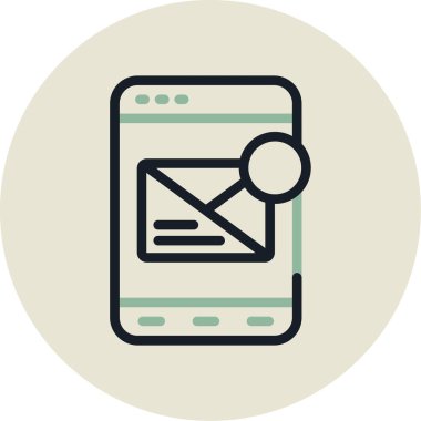 e- posta ileti vektörü simgesi