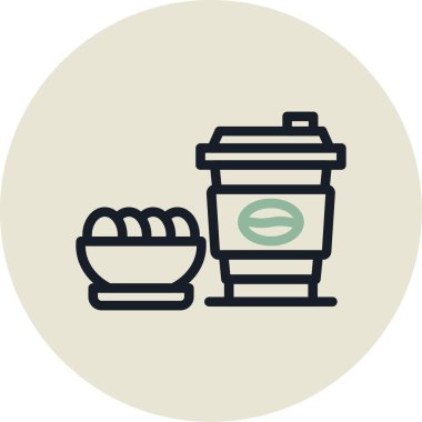 Gıda simgesinin vektör illüstrasyonu