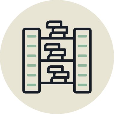 Modern bir simgenin vektör illüstrasyonu