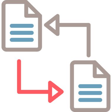 Web ve tasarım için vektör belgesi simgesi