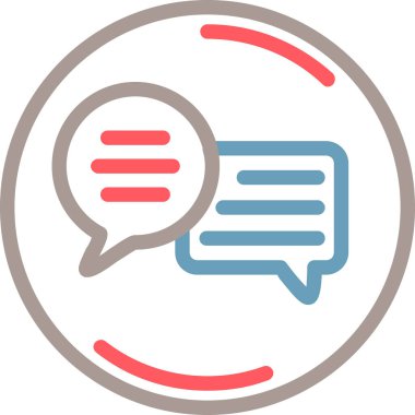 Konuşma baloncukları. Basit illüstrasyon