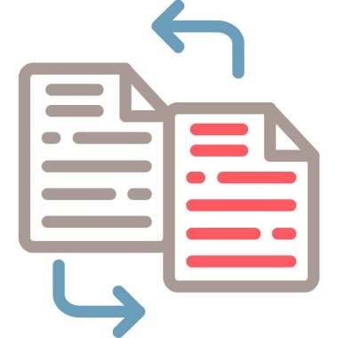 Belge. Web simgesi basit tasarım