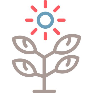 Bir ağaç simgesinin vektör illüstrasyonu