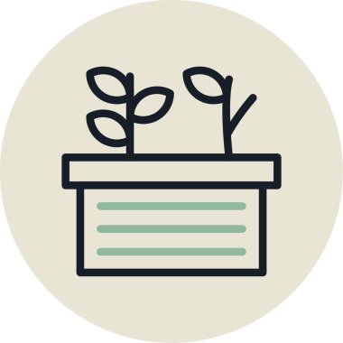 Pot simge vektör çizim