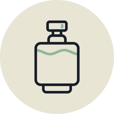 Parfüm ikonu. Modern illüstrasyon düz biçim vektör çizimi.