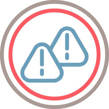 Uyarı. Web simgesi basit illüstrasyon