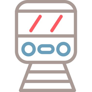 tren. Web simgesi basit illüstrasyon