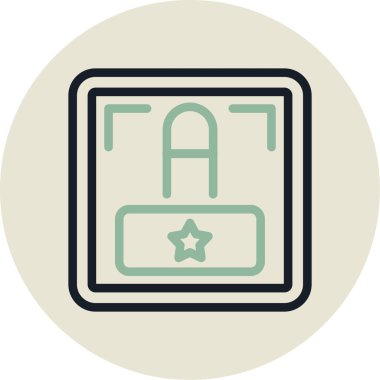 Otel simgesi vektör illüstrasyonu