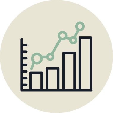 grafik ikonu vektör illüstrasyonu