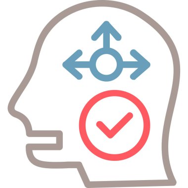 Karar. Web simgesi basit illüstrasyon