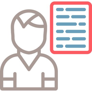 avatar. Web simgesi basit illüstrasyon