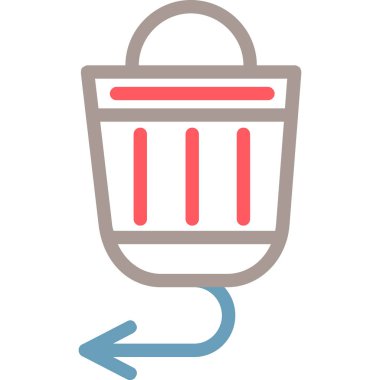 Sepet alışveriş simgesi taslak biçiminde