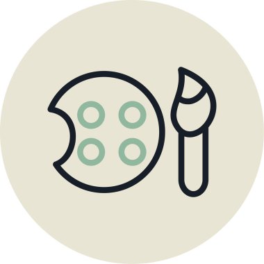 Ay vektör simgesi modern illüstrasyon