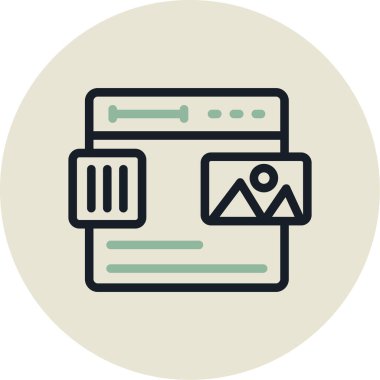 seo modern simgesinin vektör illüstrasyonu