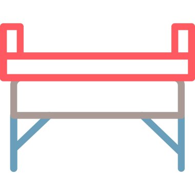 Yedek kulübesi Web simgesi basit illüstrasyon