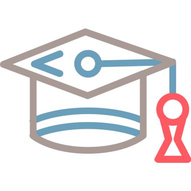 Eğitim simgesinin vektör illüstrasyonu