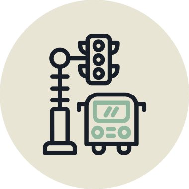 araba servis simgesi vektör illüstrasyonu