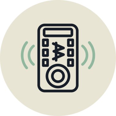 Radyo simgesinin vektör illüstrasyonu