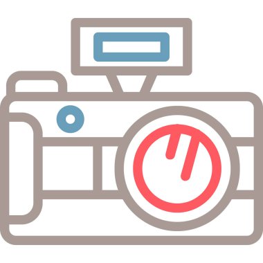 Dijital kamera vektör simgesi