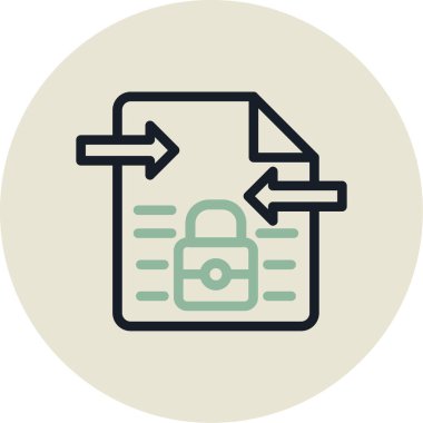 belge simgesi vektör illüstrasyonu