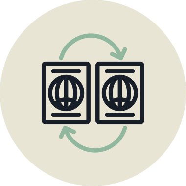 Tarayıcı. Web simgesi basit illüstrasyon